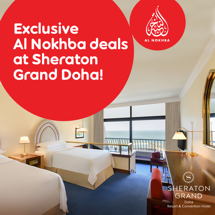 Enjoy Exclusive deals at Sheraton Grand Doha with Ooredoo Nojoom