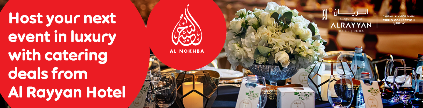 Enjoy exclusive benefits on catering from AL Rayyan Hotel with Ooredoo Al Nokhba 