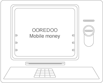 Step 1: Go to a Ooredoo Machine (SSM) and press any key to access the options menu.
