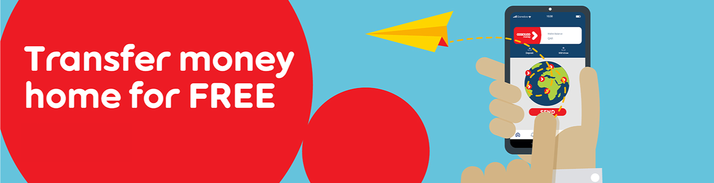 Transfer money home for free with Ooredoo Money 