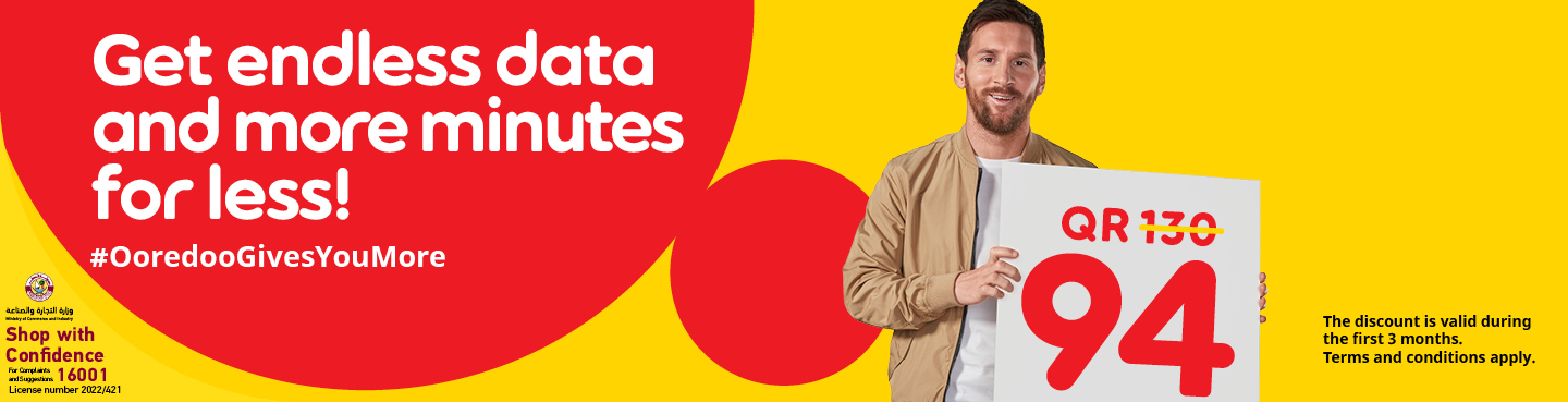 Get more from Postpaid plans with Ooredoo promoted by Messi
