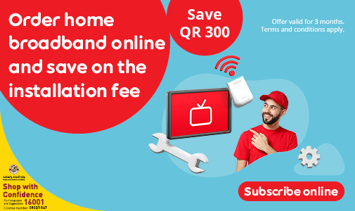 Home broadband promotion with Ooredoo ONE