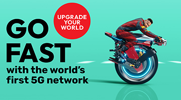 Go fast with the world’s first 5G network from Ooredoo promoted by Neymar