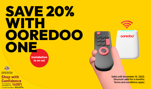 Subscribe online and get 20% off all Ooredoo ONE plans from Ooredoo
