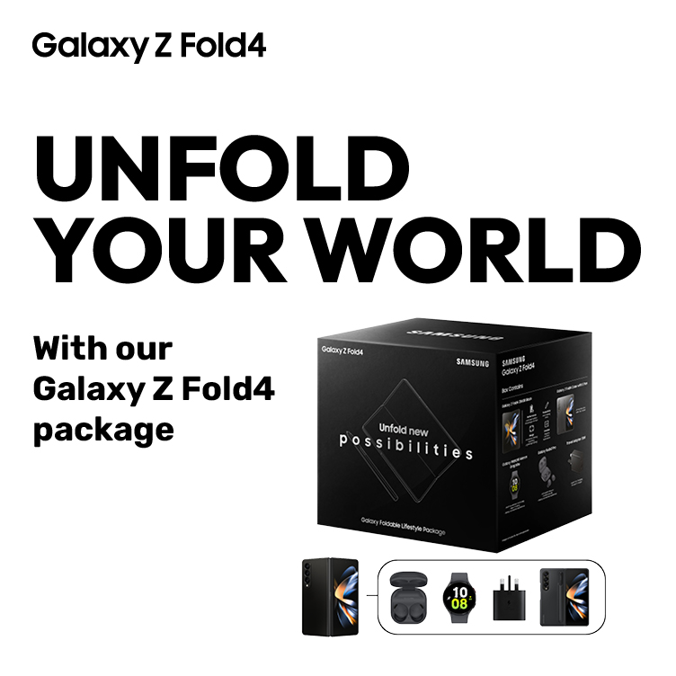 Unfold your world with Galaxy Z Fold4 package from Ooredoo and Samsung