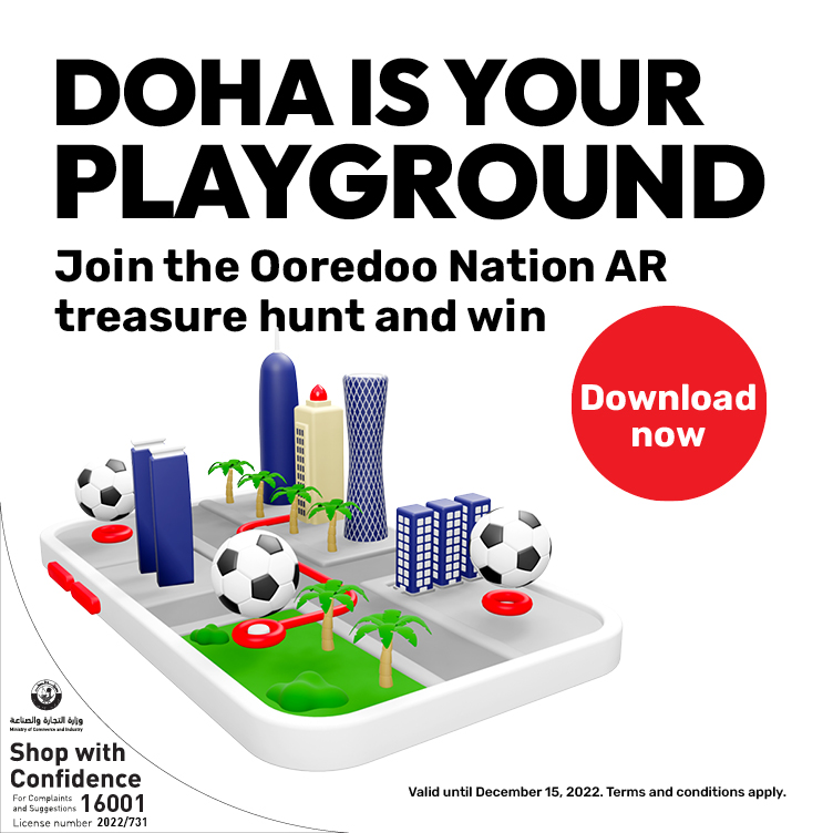 Join Ooredoo Nation AR treasure hunt and win from Ooredoo Gaming