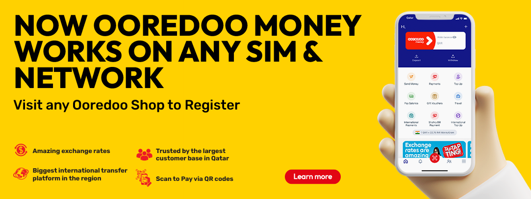 Now Ooredoo Money works on any sim and network