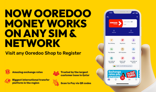 Now Ooredoo Money works on any sim and network 