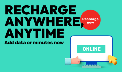Recharge anywhere, anytime and add data or minutes now online with Ooredoo