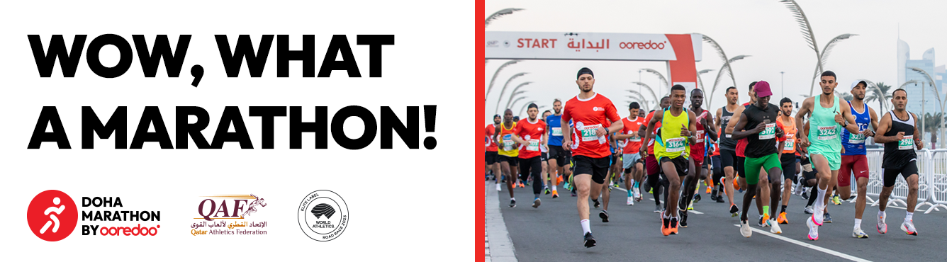 Run with your family in the Doha marathon by Ooredoo where kids from 6 – 17 years old are welcome 
