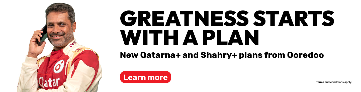Greatness starts with a plan, new Qatarna+ and Shahry+ plans from Ooredoo Postpaid plans