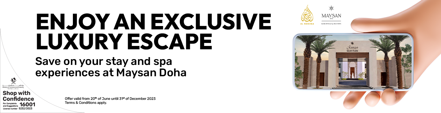 Save on room rates and spa services at Maysan Doha with Ooredoo Nojoom