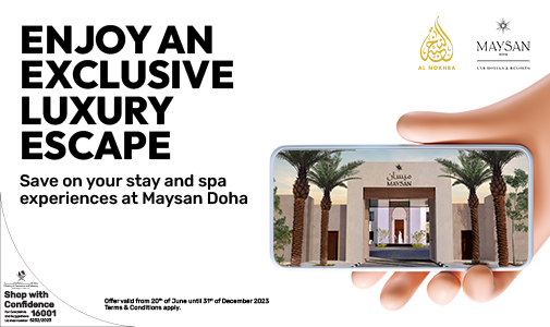 Save on room rates and spa services at Maysan Doha with Ooredoo Nojoom