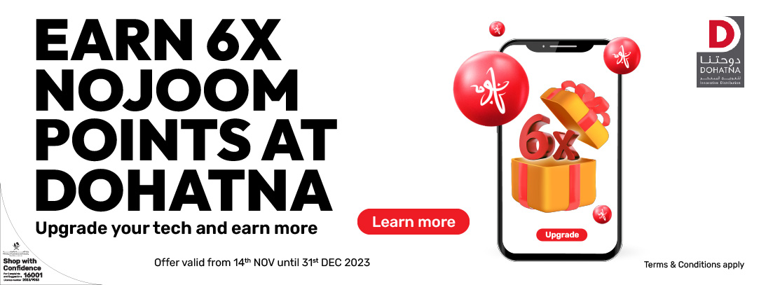 Upgrade your tech and earn more points with Ooredoo Nojoom