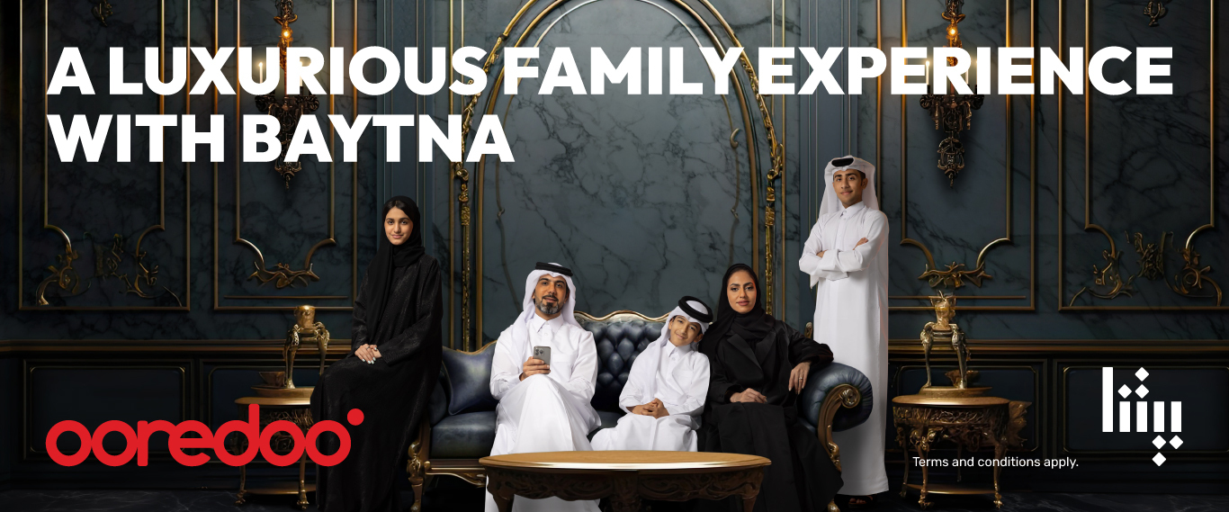 Subscribe to baytna now and embark on an upscale family experience with Ooredoo