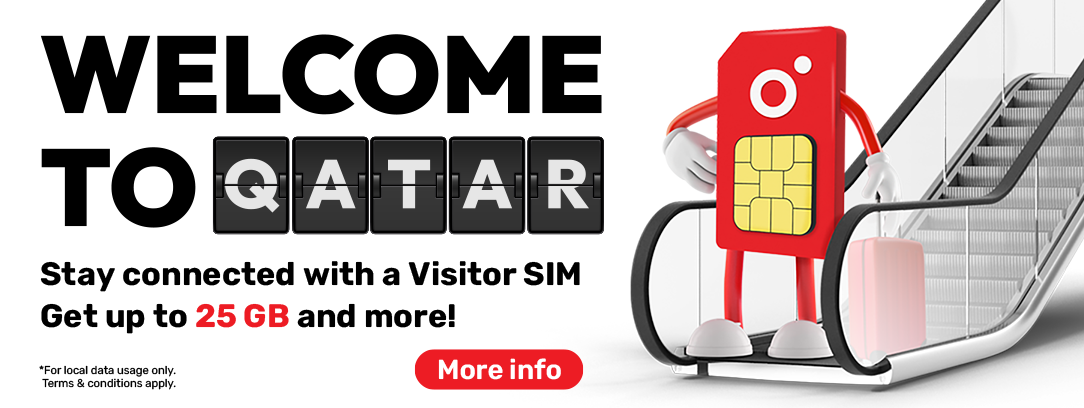 Stay Connected with Ooredoo’s New Visitor SIM Plus for just QR 65!