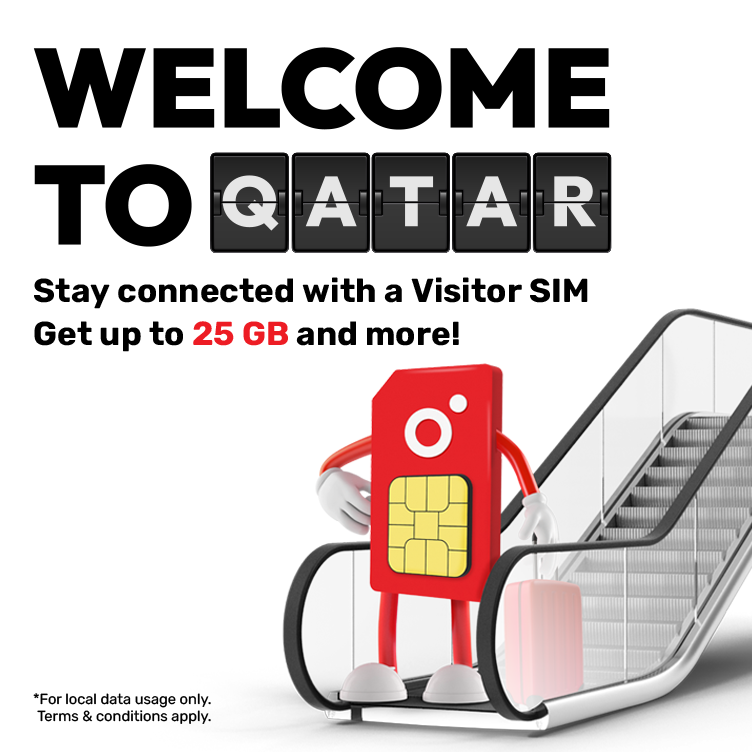 Stay Connected with Ooredoo’s New Visitor SIM Plus for just QR 65!