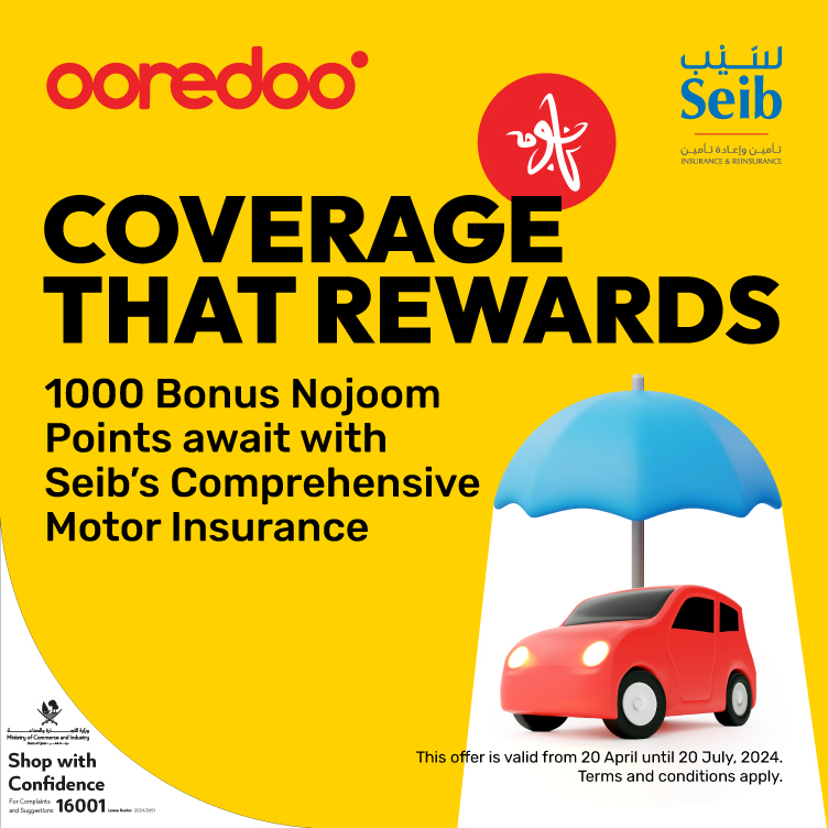 1,000 Bonus Nojoom Points with Seib Insurance!