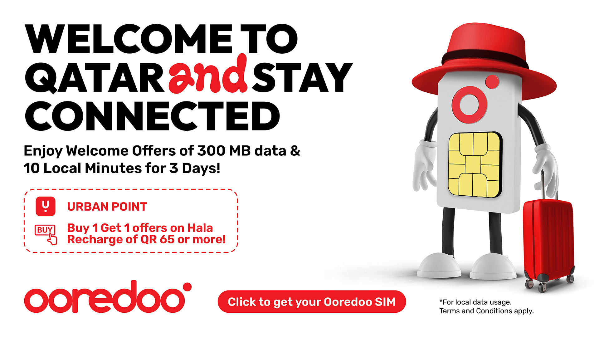Ooredoo Visitor SIM from Ooredoo Prepaid Plans