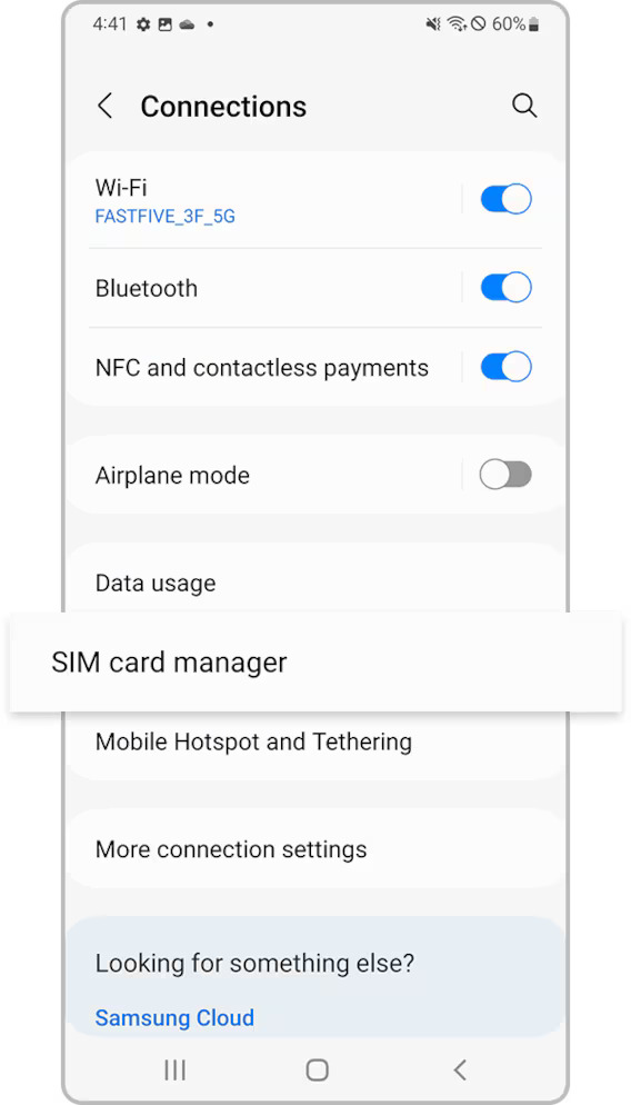 activate an eSIM step 2